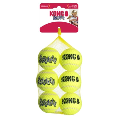 KONG SQUEAKAIR TENNISBAL GEEL MET PIEP