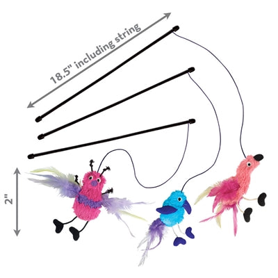 KONG CAT TEASER FEATHER ASSORTI