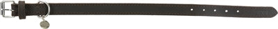 Trixie Halsband Hond Rustic Vetleer Donkerbruin 27-34X1,8 CM