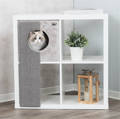 Trixie Kattenmand Voor Kasten Met Krabplank Grijs 33X37X70 CM