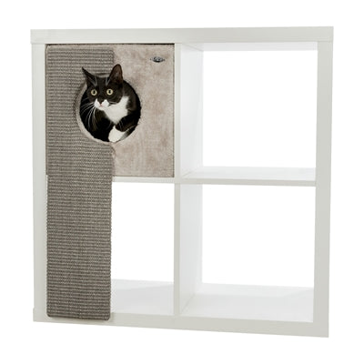 Trixie Kattenmand Voor Kasten Met Krabplank Grijs 33X37X70 CM