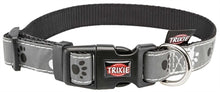 Trixie Halsband Hond Silver Reflect Zwart / Zilvergrijs