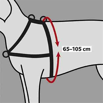 Trixie Hondentuig Trainingstuig Lead'n'walk Soft Zwart