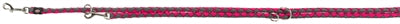 Trixie Hondenriem Cavo Verstelbaar Fuchsia / Grijs 200X1,2 CM