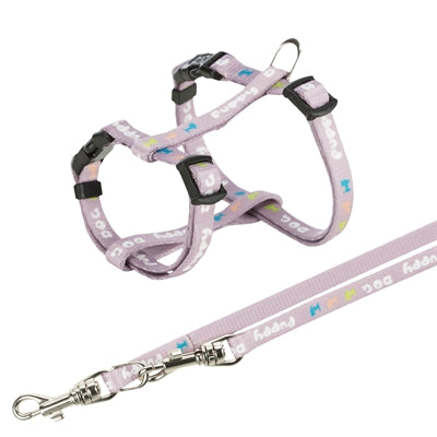 Trixie Junior Puppytuig Met Riem Lila 23-34X0,8 CM  / 2 MTR