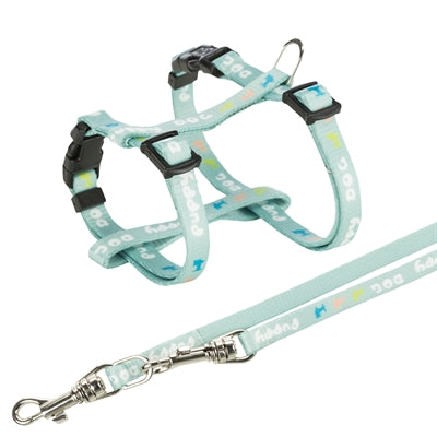 Trixie Junior Puppytuig Met Riem Mintgroen 23-34X0,8 CM  / 2 MTR