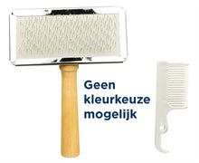 Trixie Slickerborstel Houten Greep / Metalen Pinnen Assorti