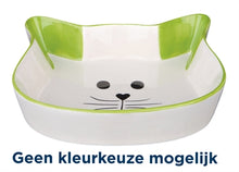 Trixie Voerbak / Waterbak Kattenhoofd Met Gezicht Keramiek  Assorti