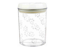 Trixie Voorraadpot Kunststof Transparant / Wit 1,5 LTR 17,5 CM