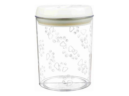 Trixie Voorraadpot Kunststof Transparant / Wit 1,5 LTR 17,5 CM