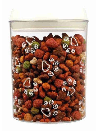 Trixie Voorraadpot Kunststof Transparant / Wit 1,5 LTR 17,5 CM