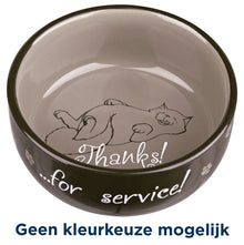 Trixie Voerbak / Waterbak Thanks For Service Keramiek Assorti