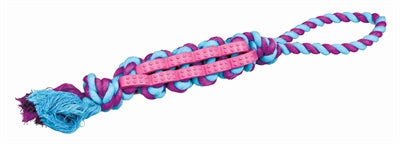 Trixie Twisted Stick Natuurrubber Aan Touw Assorti 37 CM 3 ST