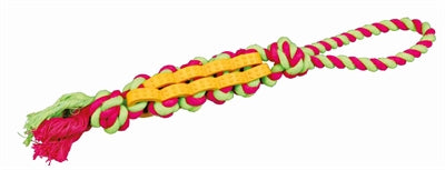 Trixie Twisted Stick Natuurrubber Aan Touw Assorti 37 CM 3 ST