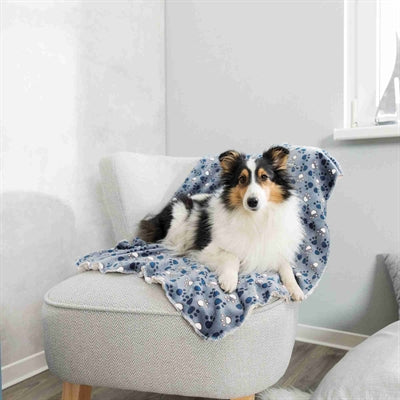 Trixie Deken Tammy Blauw / Beige