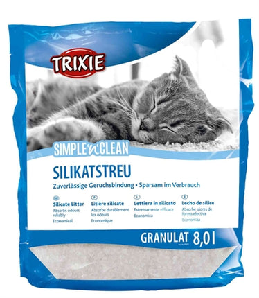 Trixie Simple'n'clean Granulaat Silicaatstrooisel 4X8 LTR