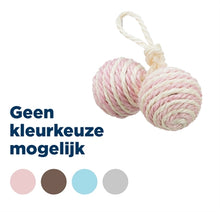 Trixie 2 Ballen Aan Koord Sisal Assorti 4,5X4,5X4,5 CM 4 ST
