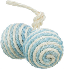 Trixie 2 Ballen Aan Koord Sisal Assorti 4,5X4,5X4,5 CM 4 ST