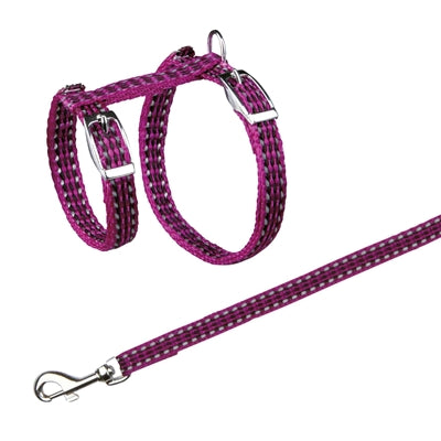 Trixie Kattentuig Met Riem Metalen Gespen Reflecterend Assorti 22-42X1 CM 120 CM 4 ST