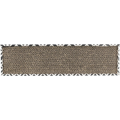Trixie Krabkarton Scratchy Catnip Zwart / Wit 48X13X5 CM