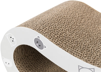 Trixie Krabgolf Mimi Karton Met Catnip Wijnrood 48X22X16 CM