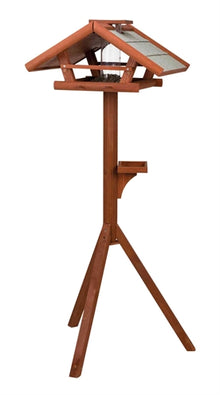 Trixie Natura Voederhuis Met Standaard En Silo Grenenhout Bruin 53X53X28/140 CM