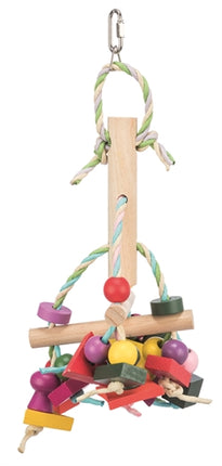 Trixie Speelgoed Met Papieren Bandjes Hout Meerkleurig 31 CM 3 ST