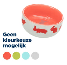 Trixie Voerbak Konijnmotief Keramiek Assorti