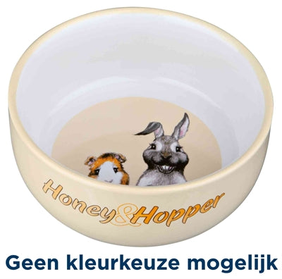 Trixie Voerbak Honey & Hopper Keramiek Assorti 11 CM 250 ML 4 ST
