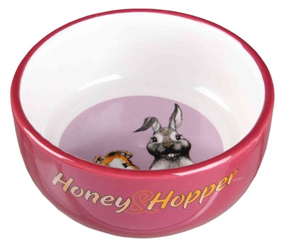 Trixie Voerbak Honey & Hopper Keramiek Assorti 11 CM 250 ML 4 ST