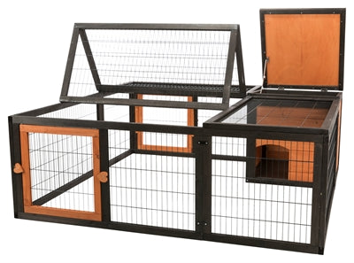 TRIXIE NATURA REN MET AFDEKKING HOUT ZWART / BRUIN