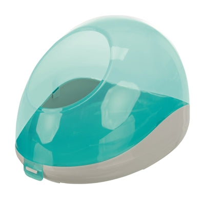 Trixie Zandbad Degoes / Chinchilla's Kunststof Grijs / Turquoise 27X16X18 CM 2 ST