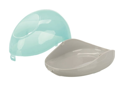 Trixie Zandbad Degoes / Chinchilla's Kunststof Grijs / Turquoise 27X16X18 CM 2 ST