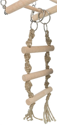 Trixie Hangbrug Met Touwladder / Touw Fret Hout / Touw 35X15 CM 3 ST