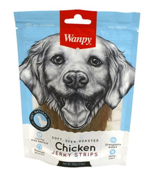 Wanpy Soft Oven-Roasted Chicken Jerky Strips 100 GR