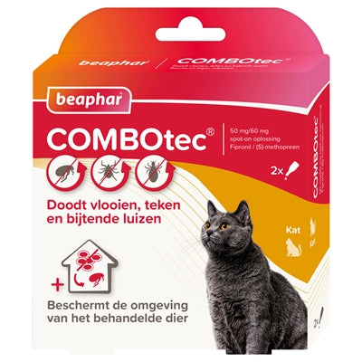 Beaphar Combotec Kat >1 KG 2 ST