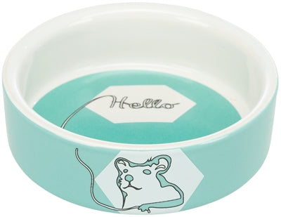 Trixie Voerbak / Waterbak Keramiek Strip Hamster Assorti 8 CM 4ST