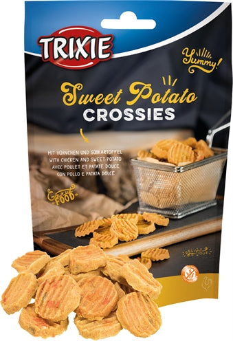 Trixie Sweet Potato Crossies Met Gevogelte 100 GR 6 ST