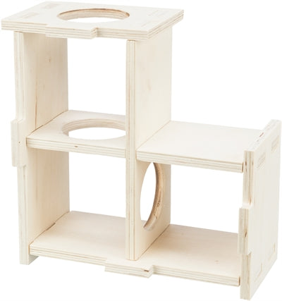 Trixie Knaagdierhuis 3 Kamers Onbehandeld Hout Naturel 25X25X10 CM