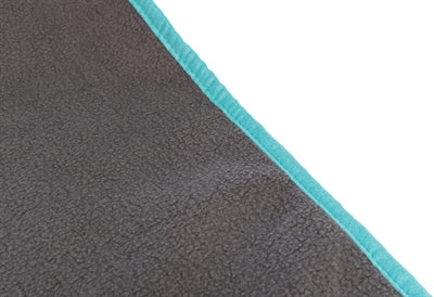 Trixie Fleece Deken Uitloopruimtes En Knaagdierkooi Grijs / Turquoise 140X100 CM