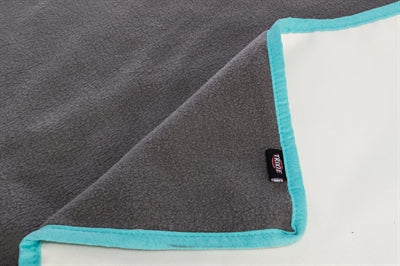 Trixie Fleece Deken Uitloopruimtes En Knaagdierkooi Grijs / Turquoise 140X100 CM