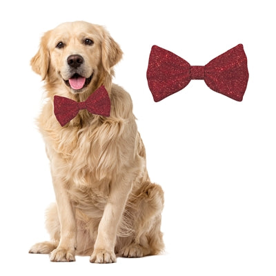 PLENTY GIFTS KERST VLINDERSTRIK GLITTER ROOD