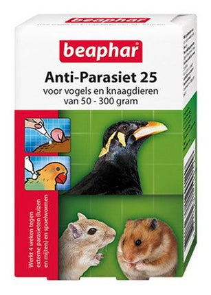 Beaphar Anti-Parasiet Knaag / Vogel 25 50-300 GR 2 PIPET 