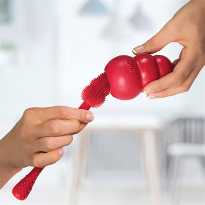 KONG BRUSH SCHOONMAAKBORSTEL ROOD