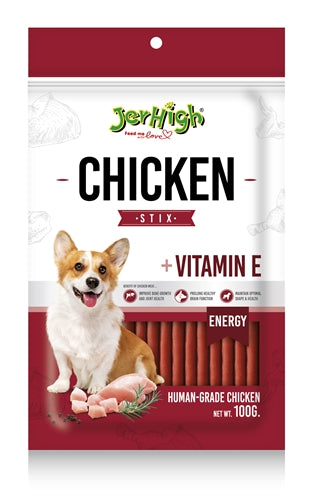 Jerhigh Chicken Stix Met Kip En Vitamine E 100 GR