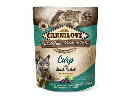 Carnilove Dog Pouch Karper / Zwarte Wortel 12X300 GR