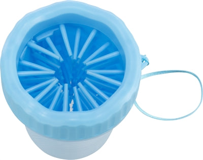 Trixie Pootreiniger Voor De Hond Silicone / Pp Blauw SMALL 11 CM