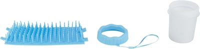 Trixie Pootreiniger Voor De Hond Silicone / Pp Blauw SMALL 11 CM