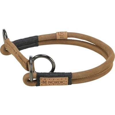 Trixie Be Nordic Halsband Hond Half-Slip Leer Bruin 45X0,8 CM