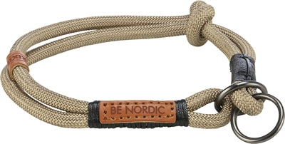 Trixie Be Nordic Halsband Hond Half-Slip Zand / Zwart 30X0,6 CM